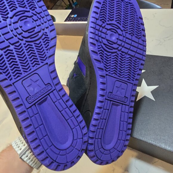 Converse Weapon Leather Black Night Indigo Blue Men's Shoes Sneakers SZ 10 NEW - Picture 8 of 14